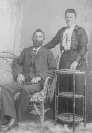 Pelagia with first husband David Bruce.