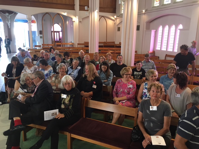 Crowd at St Patrick's Cathedral for memorial Service.